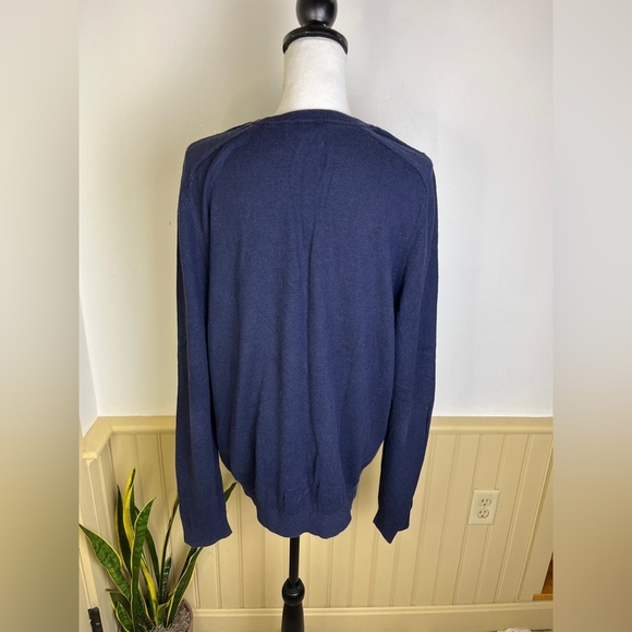 Gap Cotton Cashmere Navy Blue Sweater XL – Unisex Oversized Cozy Classic - Picture 8 of 10